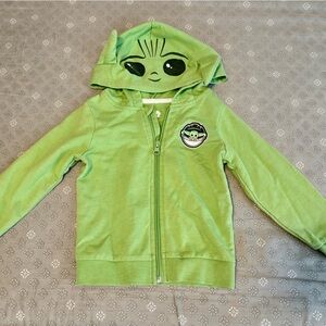 Star Wars Baby Yoda Grogu Green Hoodie for Kids
